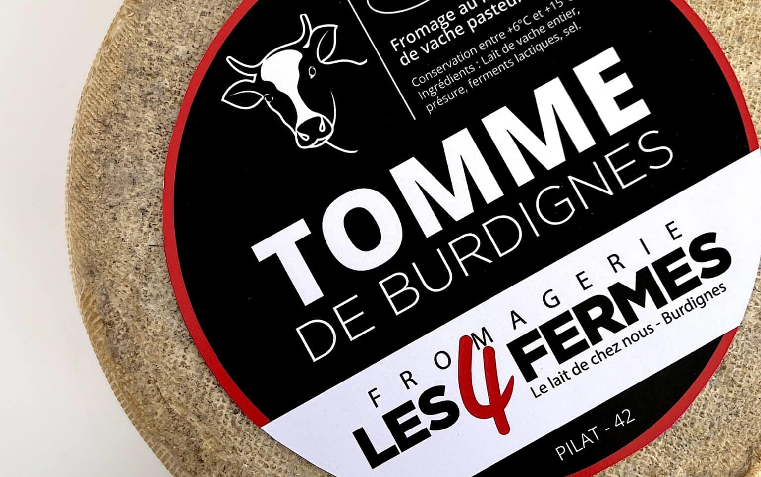 Les tommes de notre fromagerie les 4 fermes