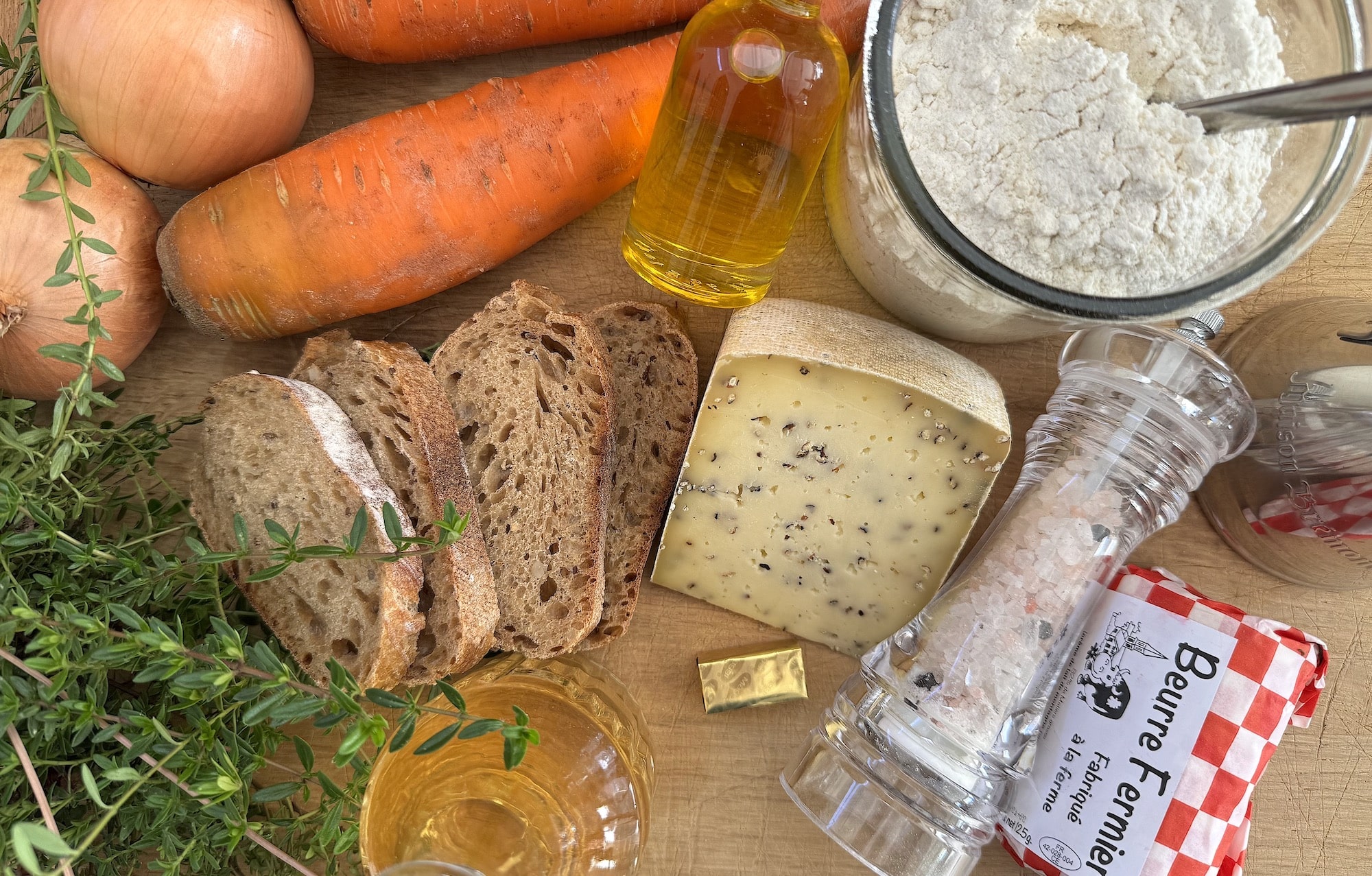 soupe ingrédiants tomme poivre