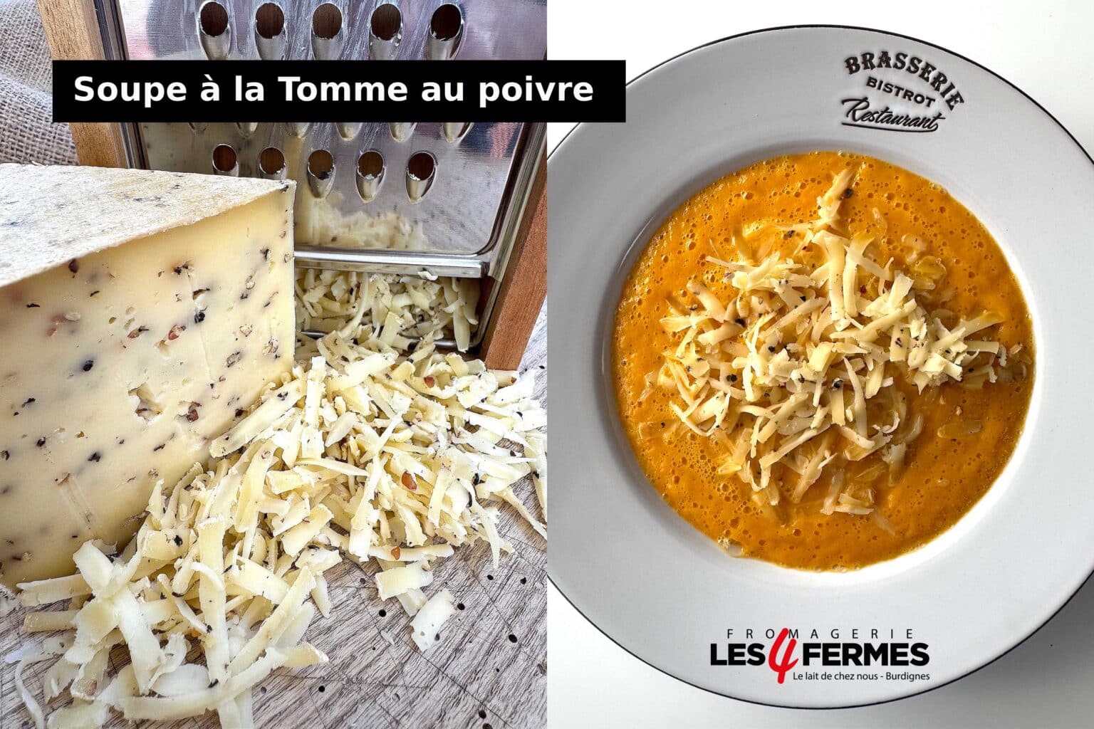 soupe tomme au poivre