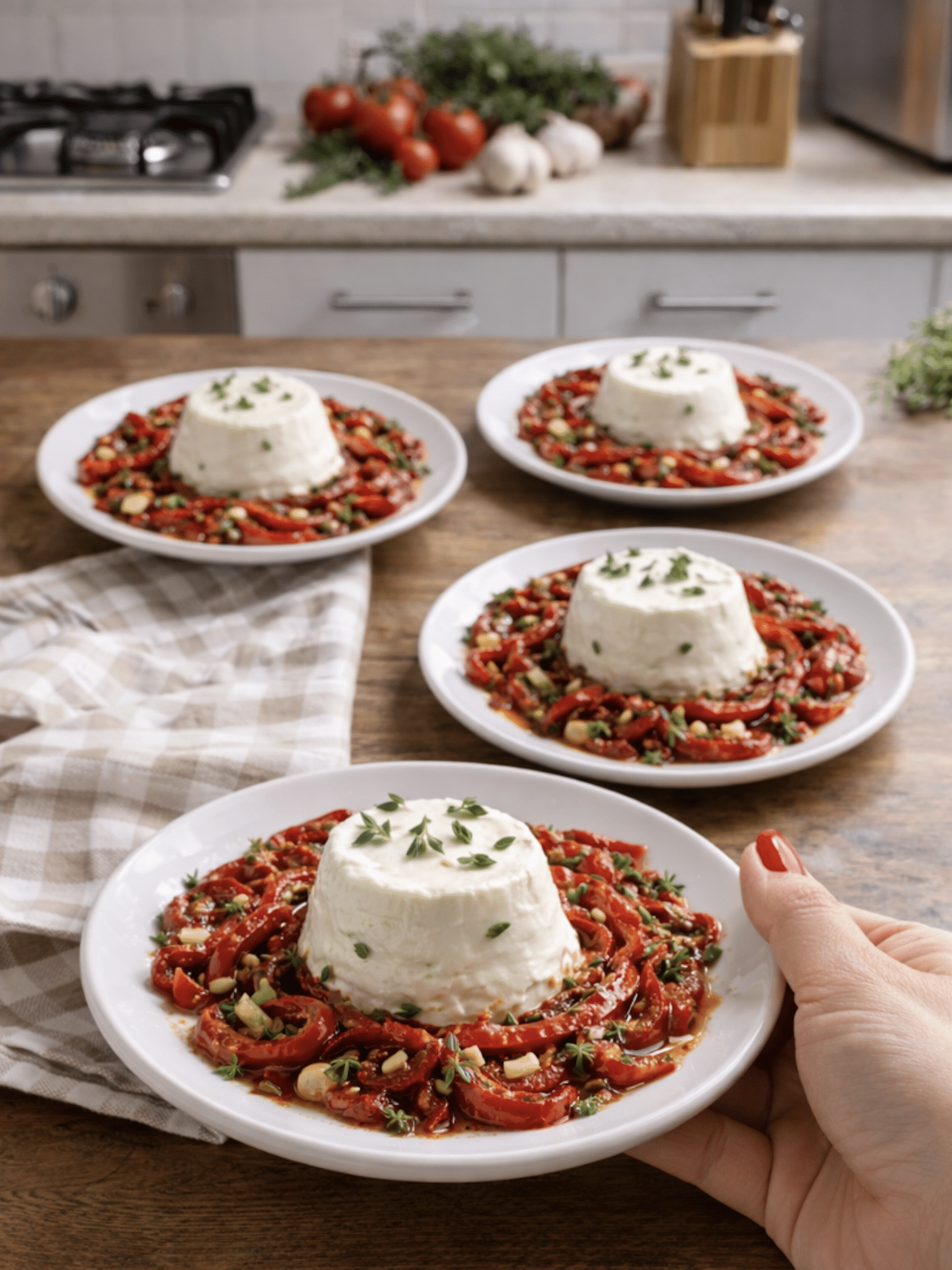 Une belle recette, faisselles à la provençale