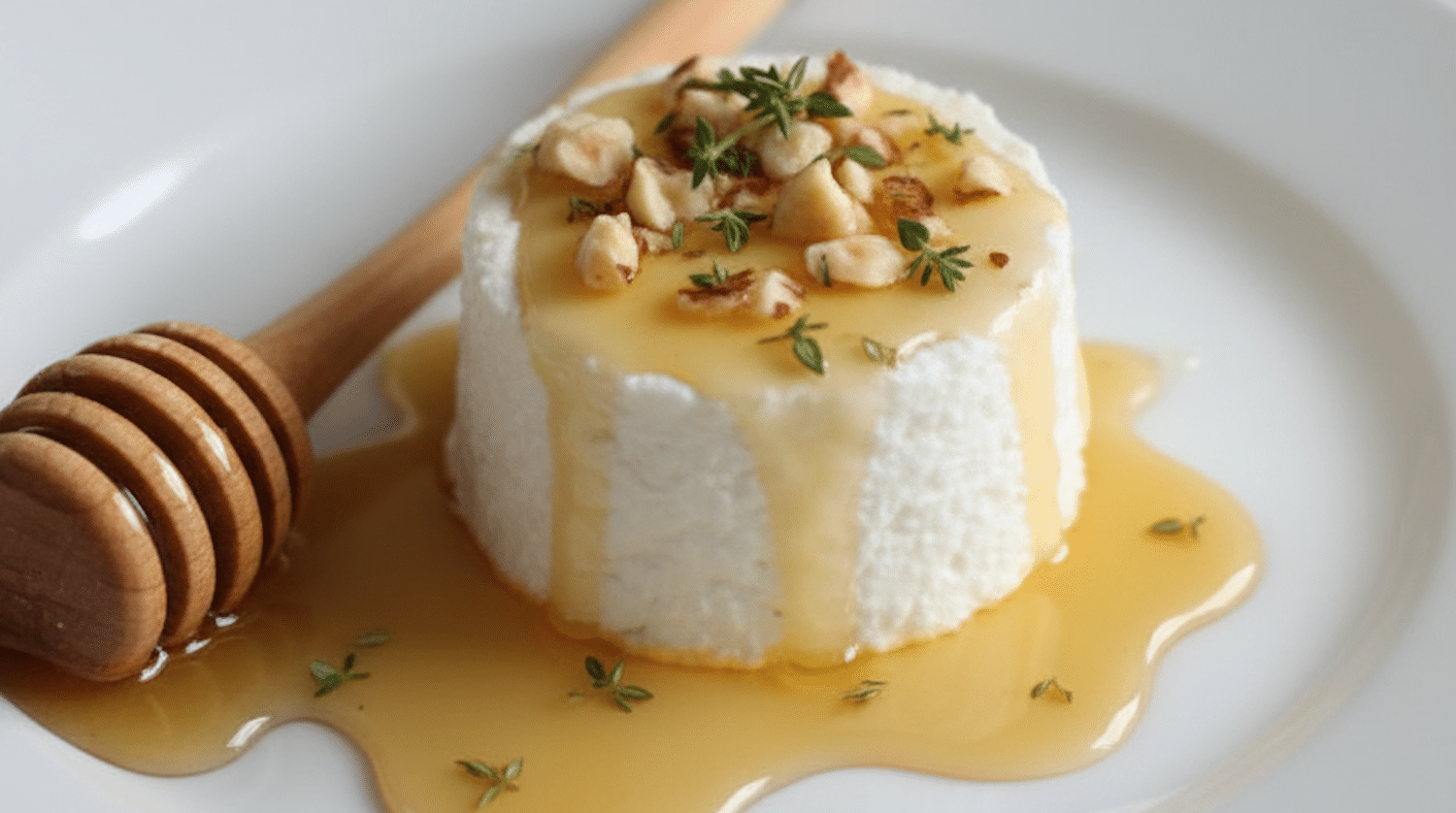 Faisselle de Burdignes aux noisettes et au miel