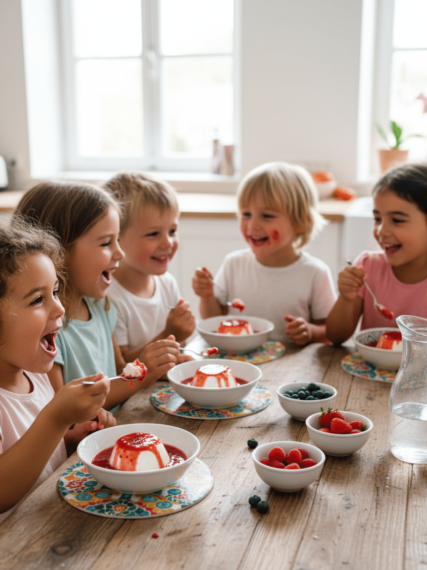 faisselle, Fromagerie les 4 Fermes, un dessert aux fruits rouges