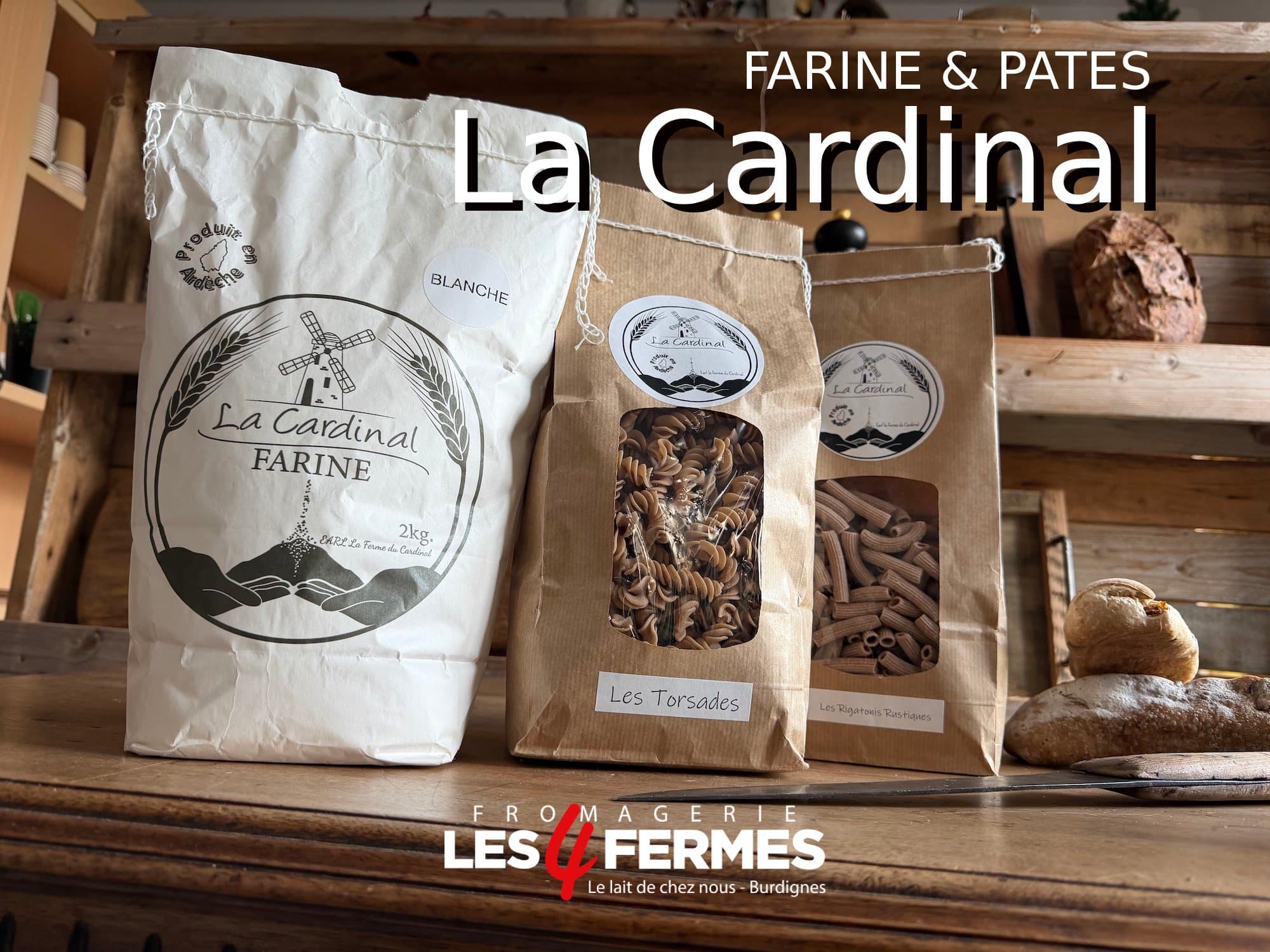 la cardinal farine pate chez la fromagerie les 4 fermes
