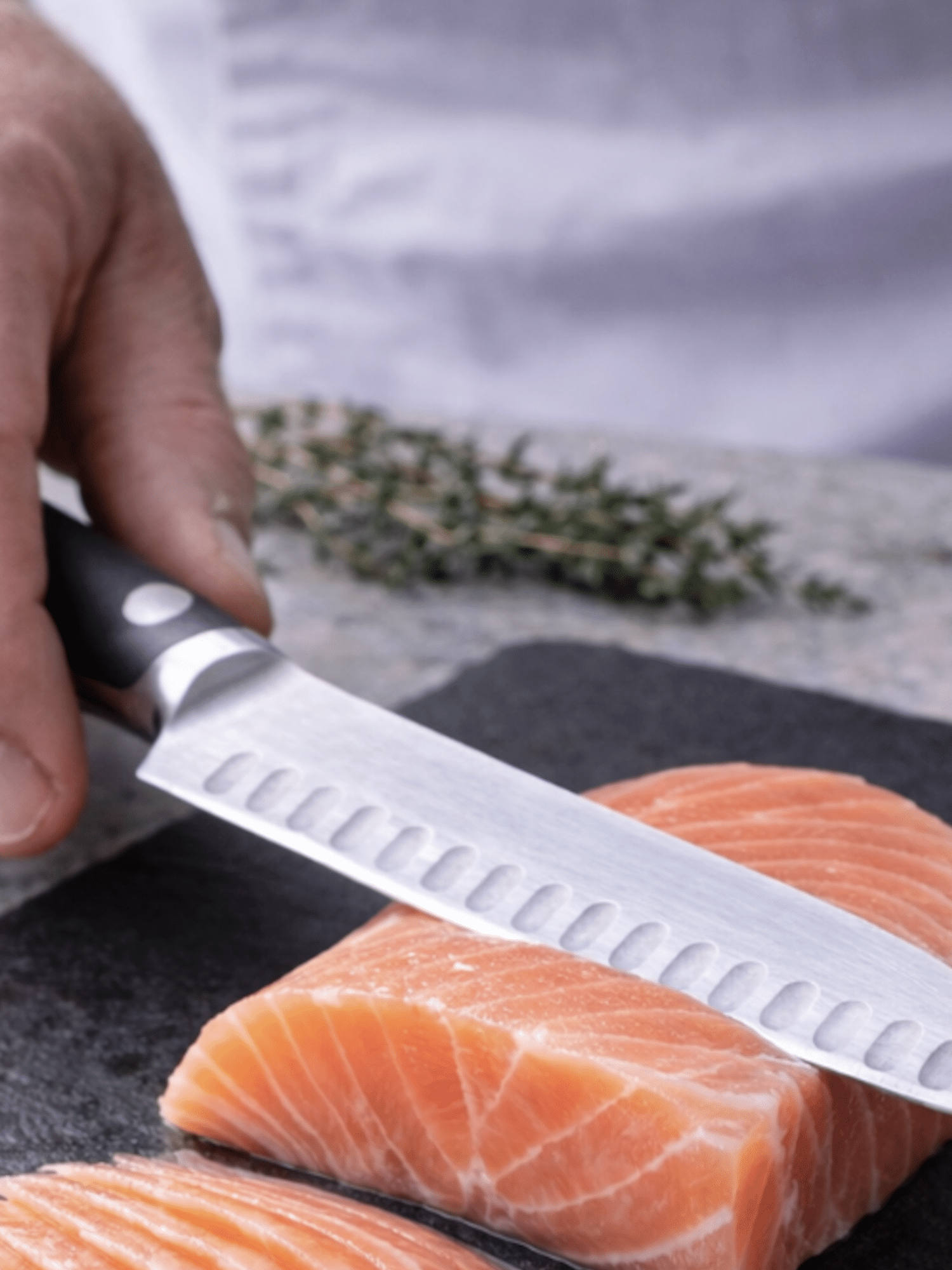 Faisselle canapé saumon