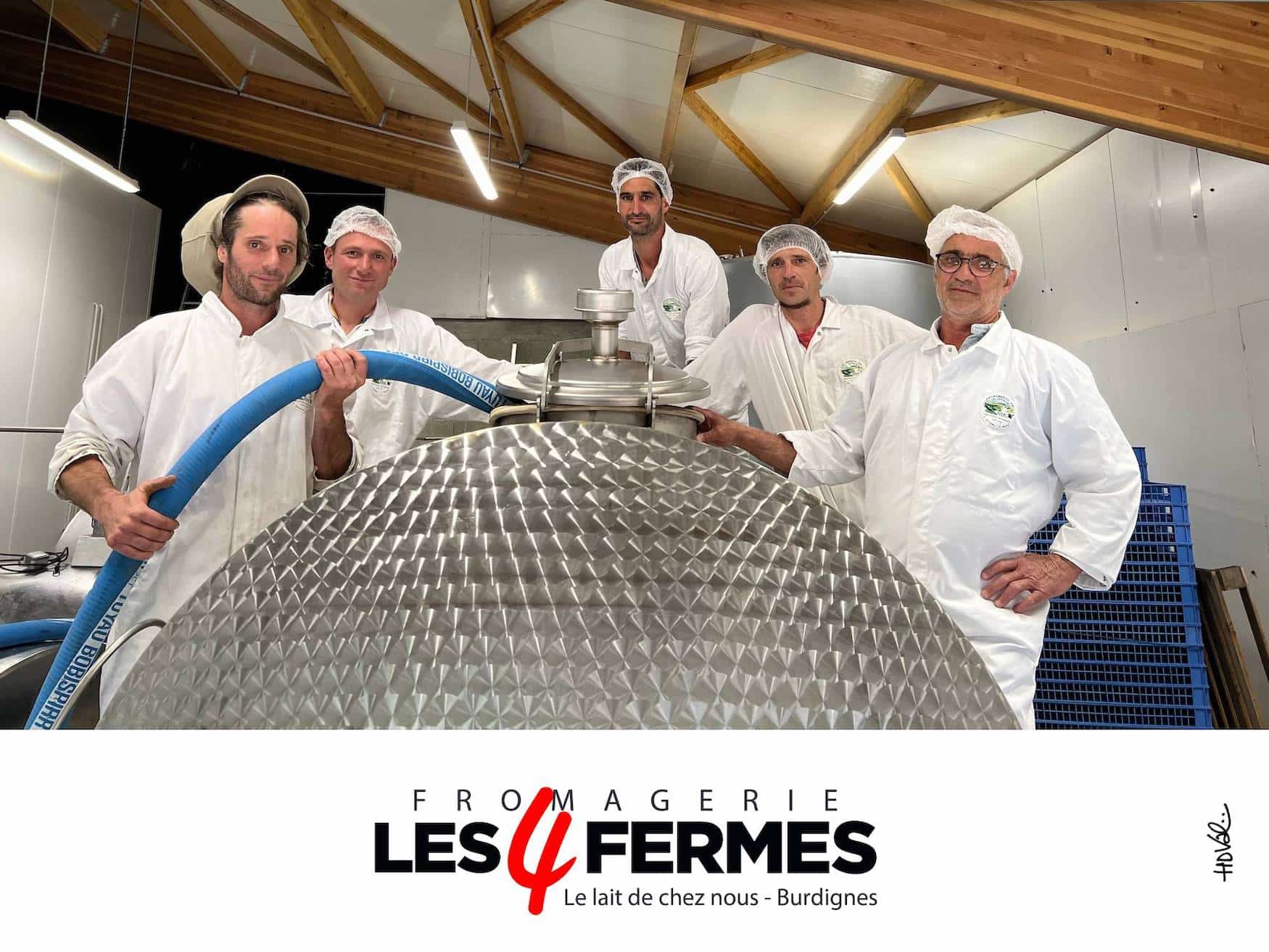fromagerie les 4 fermes 5 agriculteurs burdignes
