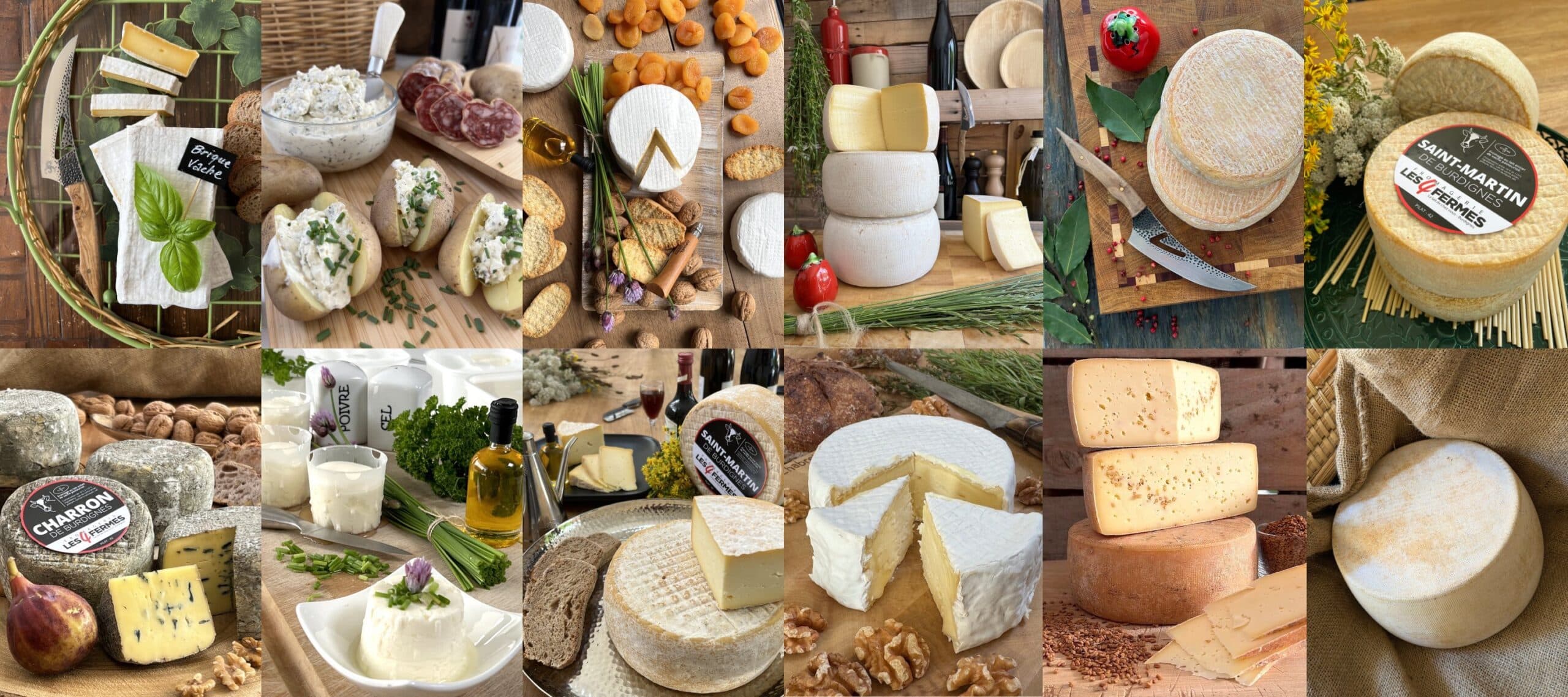NOS 11 fromages de burdignes fabriqués par la Fromagerie les 4 Fermes