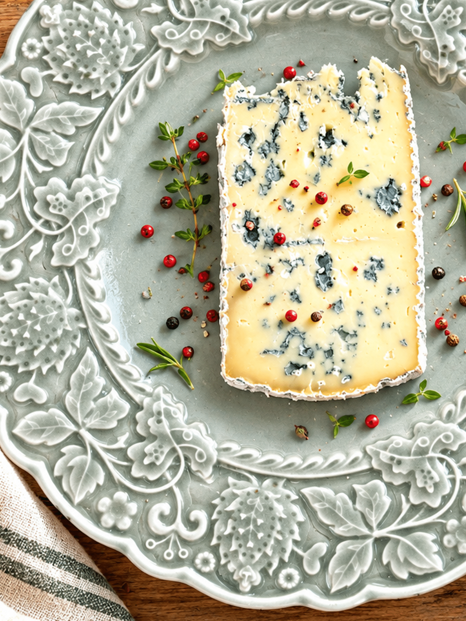 Bleu Sapin en assiette