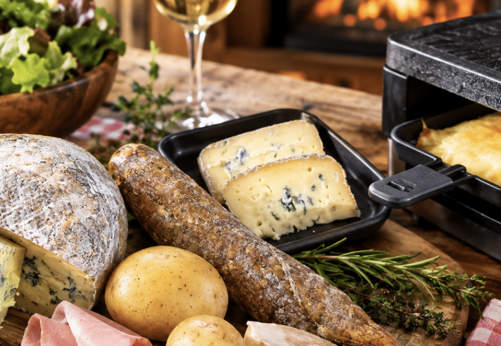 raclette Bleu Sapin de la fromagerie les 4 fermes